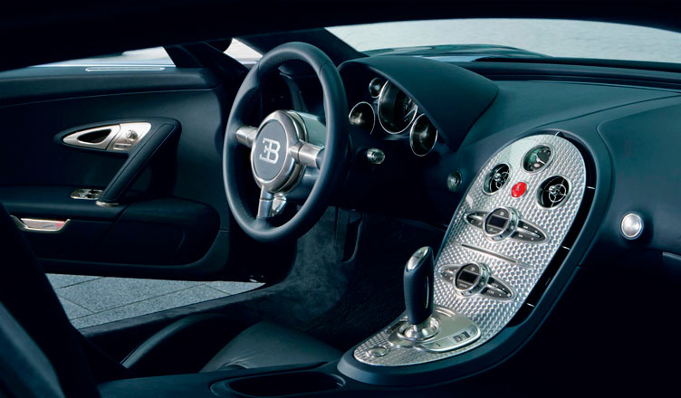 Салон Bugatti Veyron